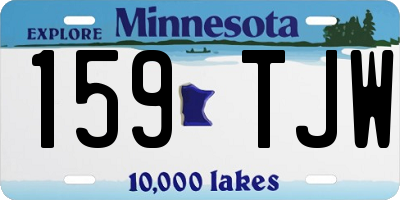 MN license plate 159TJW