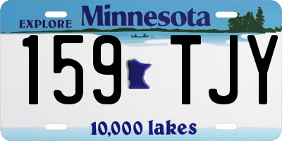 MN license plate 159TJY