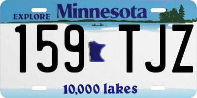 MN license plate 159TJZ
