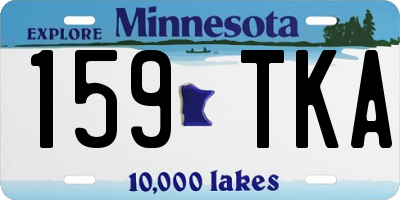 MN license plate 159TKA