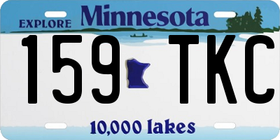 MN license plate 159TKC
