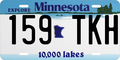 MN license plate 159TKH