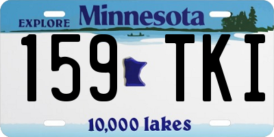 MN license plate 159TKI