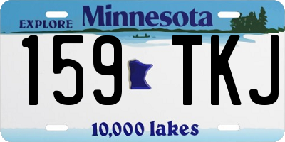 MN license plate 159TKJ