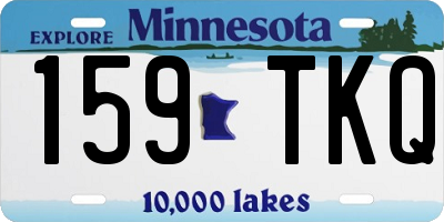MN license plate 159TKQ