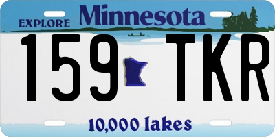 MN license plate 159TKR