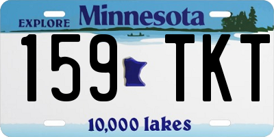 MN license plate 159TKT