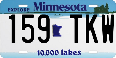 MN license plate 159TKW