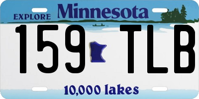MN license plate 159TLB