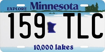 MN license plate 159TLC