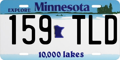 MN license plate 159TLD