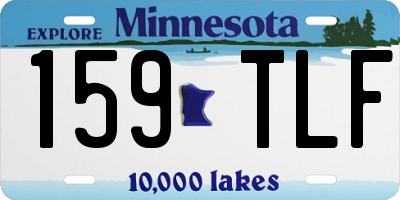 MN license plate 159TLF