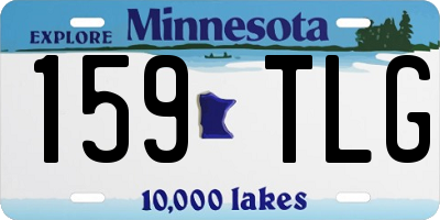 MN license plate 159TLG
