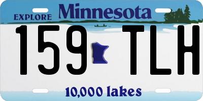 MN license plate 159TLH