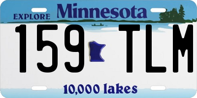 MN license plate 159TLM