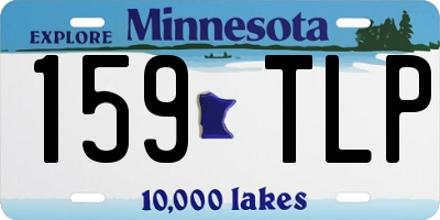 MN license plate 159TLP