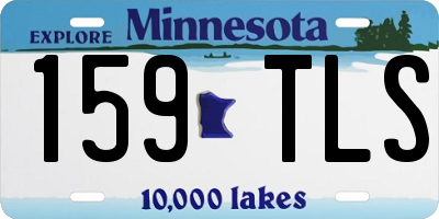 MN license plate 159TLS