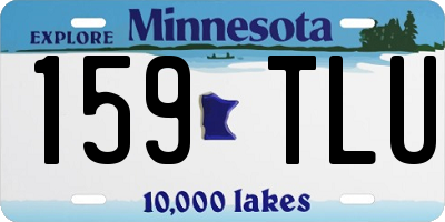 MN license plate 159TLU