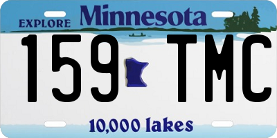 MN license plate 159TMC