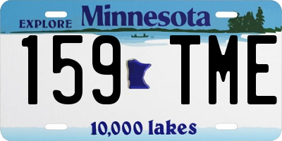 MN license plate 159TME