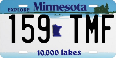 MN license plate 159TMF