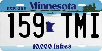 MN license plate 159TMI
