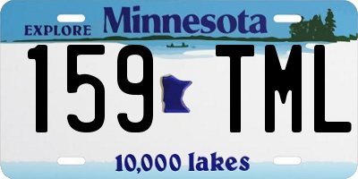 MN license plate 159TML