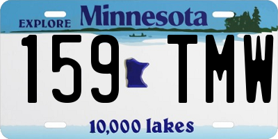 MN license plate 159TMW