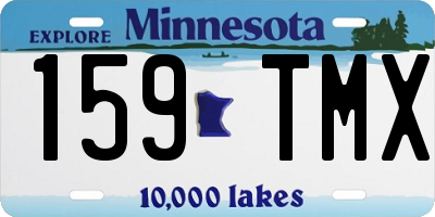 MN license plate 159TMX