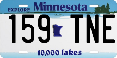 MN license plate 159TNE