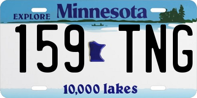 MN license plate 159TNG
