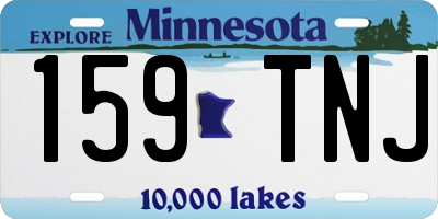 MN license plate 159TNJ