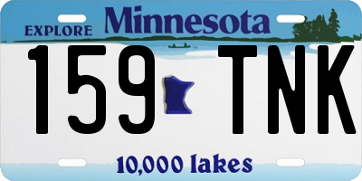 MN license plate 159TNK