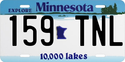 MN license plate 159TNL