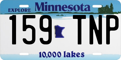 MN license plate 159TNP