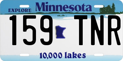 MN license plate 159TNR