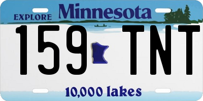 MN license plate 159TNT