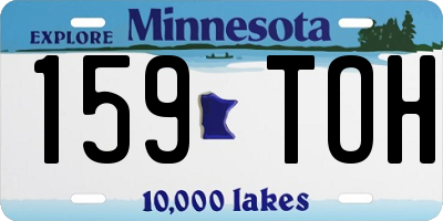 MN license plate 159TOH