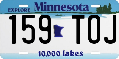 MN license plate 159TOJ