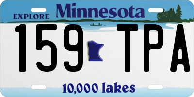 MN license plate 159TPA