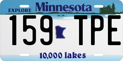 MN license plate 159TPE