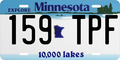 MN license plate 159TPF