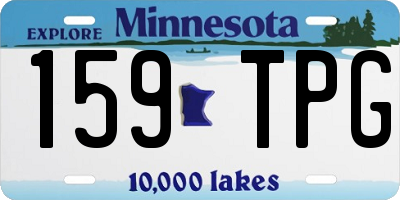 MN license plate 159TPG