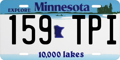MN license plate 159TPI