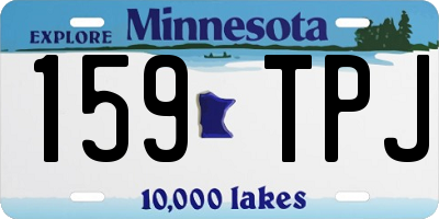 MN license plate 159TPJ