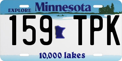 MN license plate 159TPK