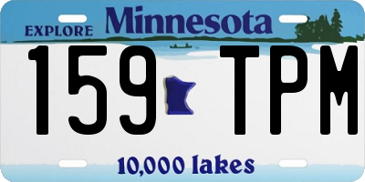 MN license plate 159TPM
