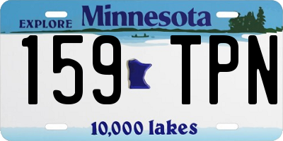 MN license plate 159TPN