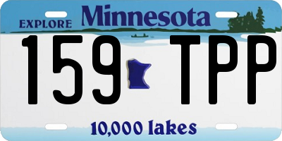 MN license plate 159TPP