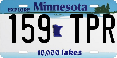 MN license plate 159TPR